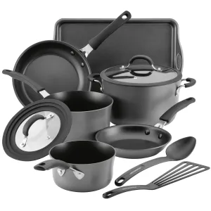 10-Piece Cook   Create Hard Anodized Nonstick Cookware Set