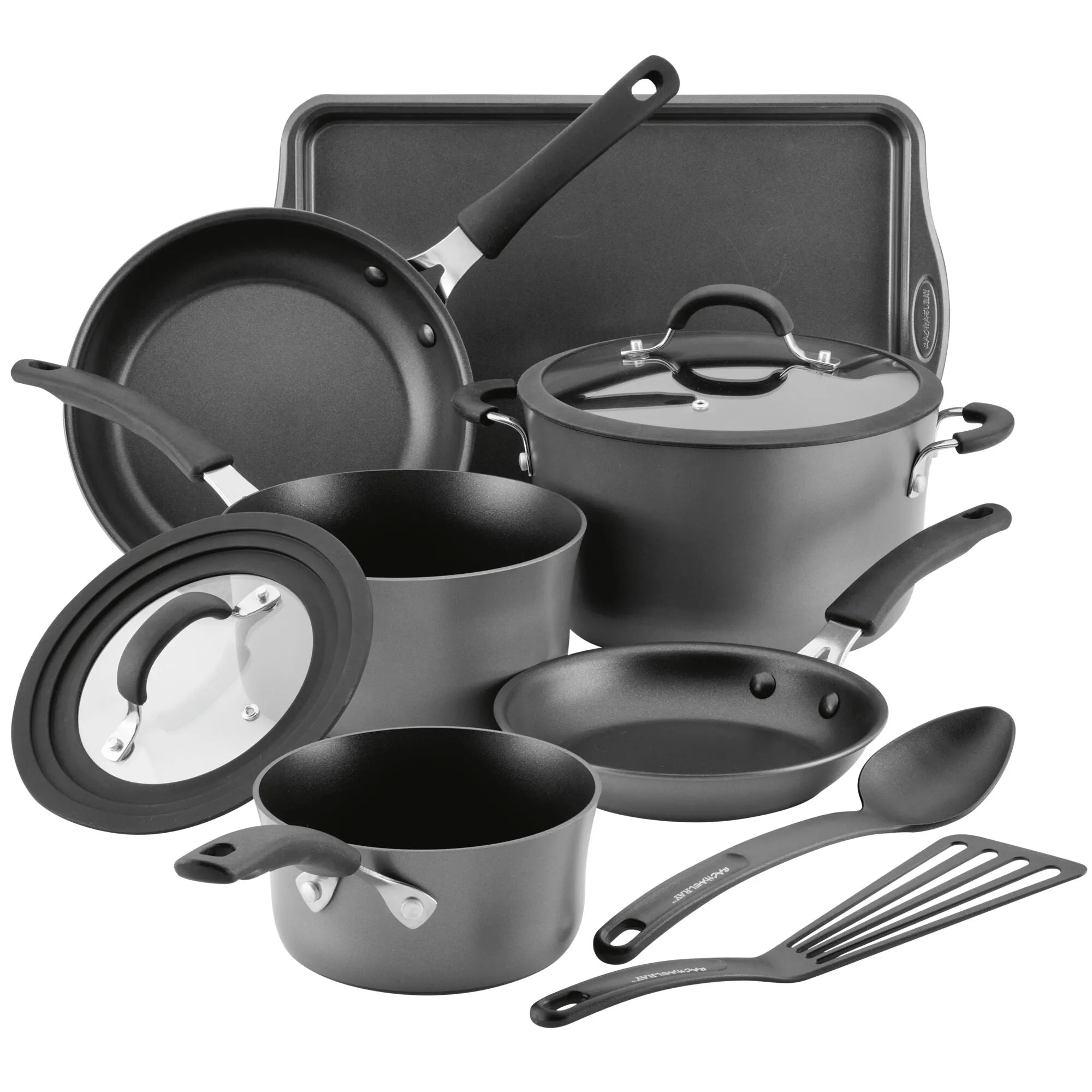 10-Piece Cook   Create Hard Anodized Nonstick Cookware Set