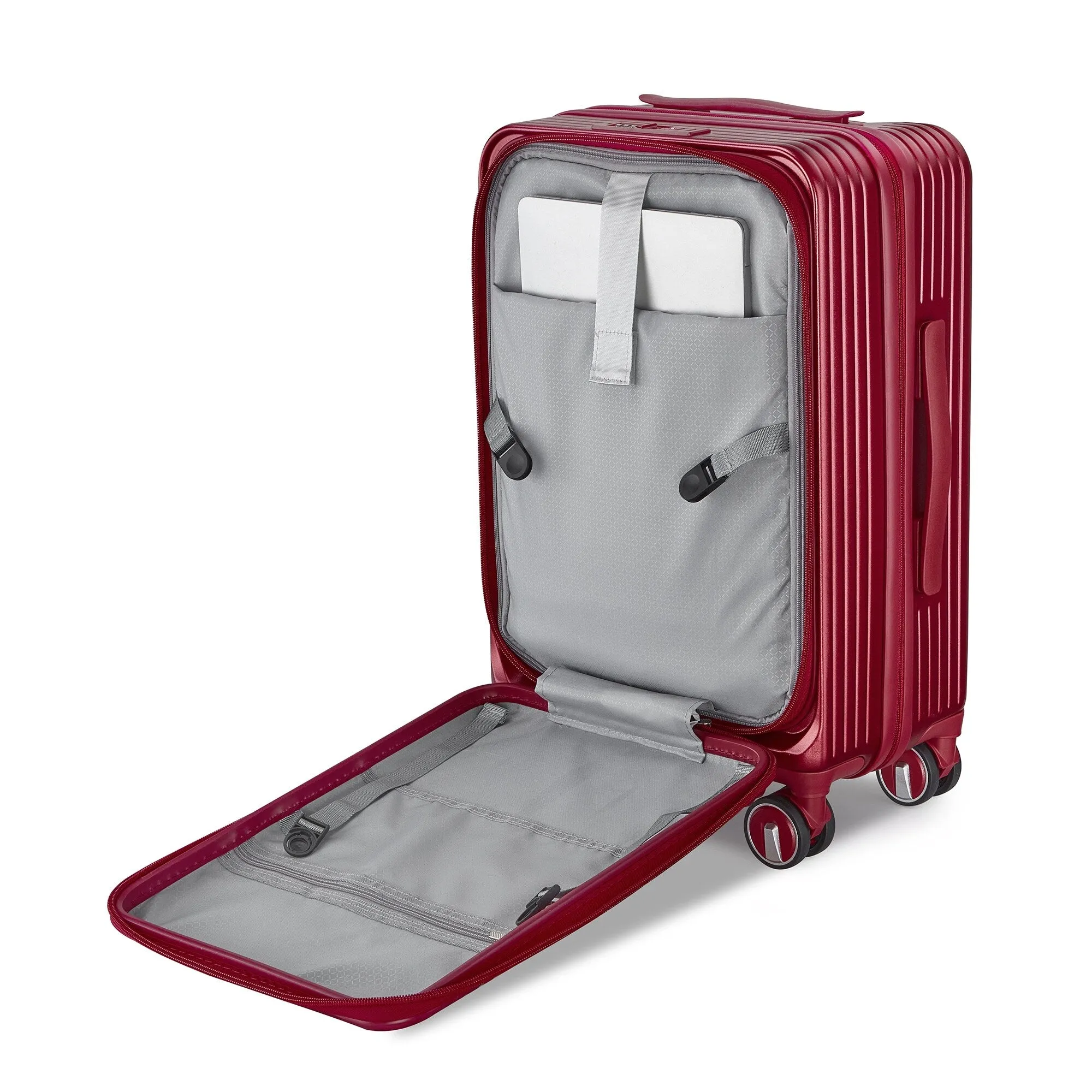 3 Piece (20/24/28) Expandable Luggage Sets with TSA Lock and Spinner Wheels, Hardsided Luggage with Front Pocket