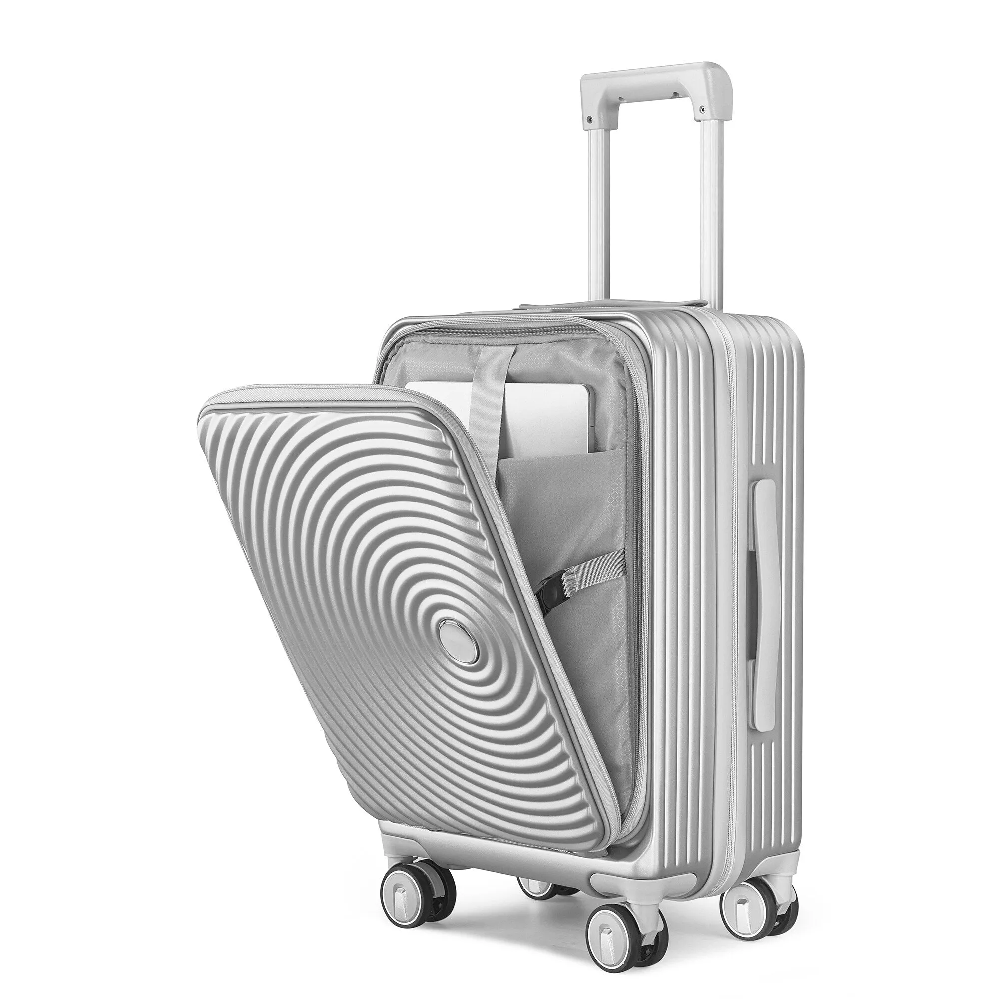 3 Piece (20/24/28) Expandable Luggage Sets with TSA Lock and Spinner Wheels, Hardsided Luggage with Front Pocket