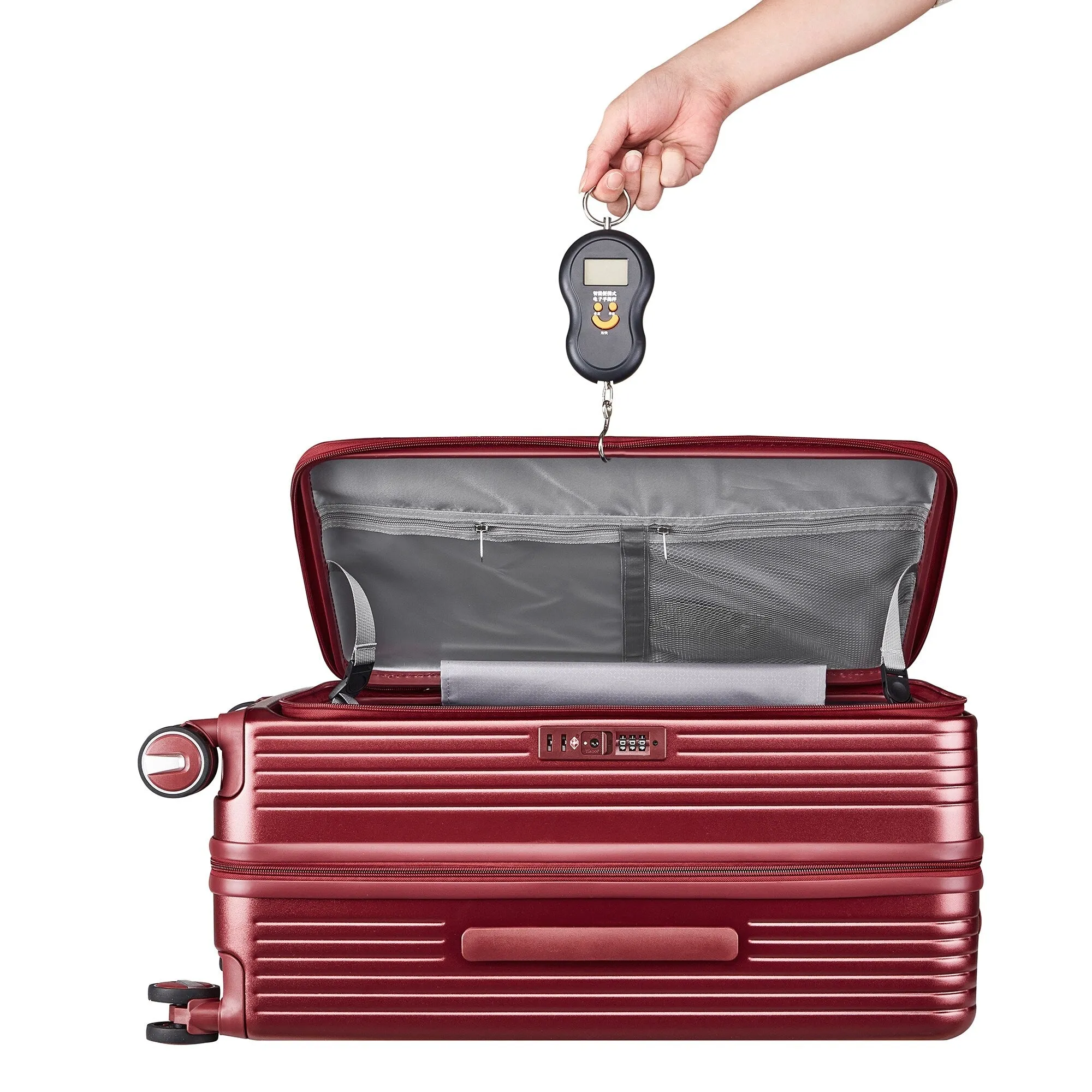 3 Piece (20/24/28) Expandable Luggage Sets with TSA Lock and Spinner Wheels, Hardsided Luggage with Front Pocket