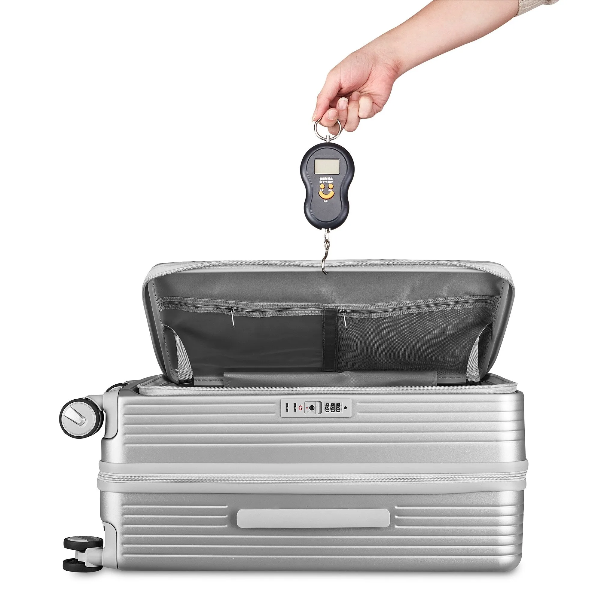 3 Piece (20/24/28) Expandable Luggage Sets with TSA Lock and Spinner Wheels, Hardsided Luggage with Front Pocket