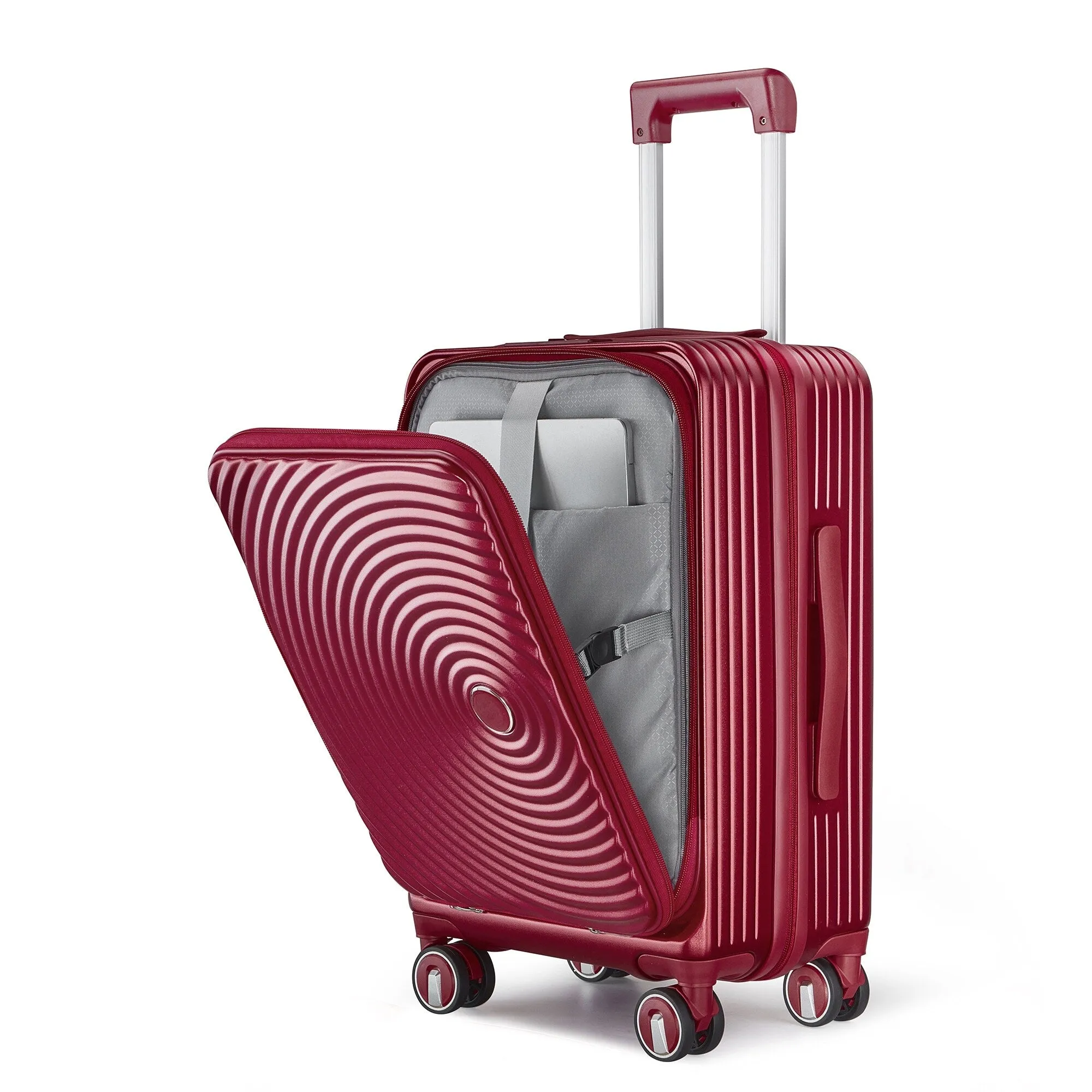 3 Piece (20/24/28) Expandable Luggage Sets with TSA Lock and Spinner Wheels, Hardsided Luggage with Front Pocket
