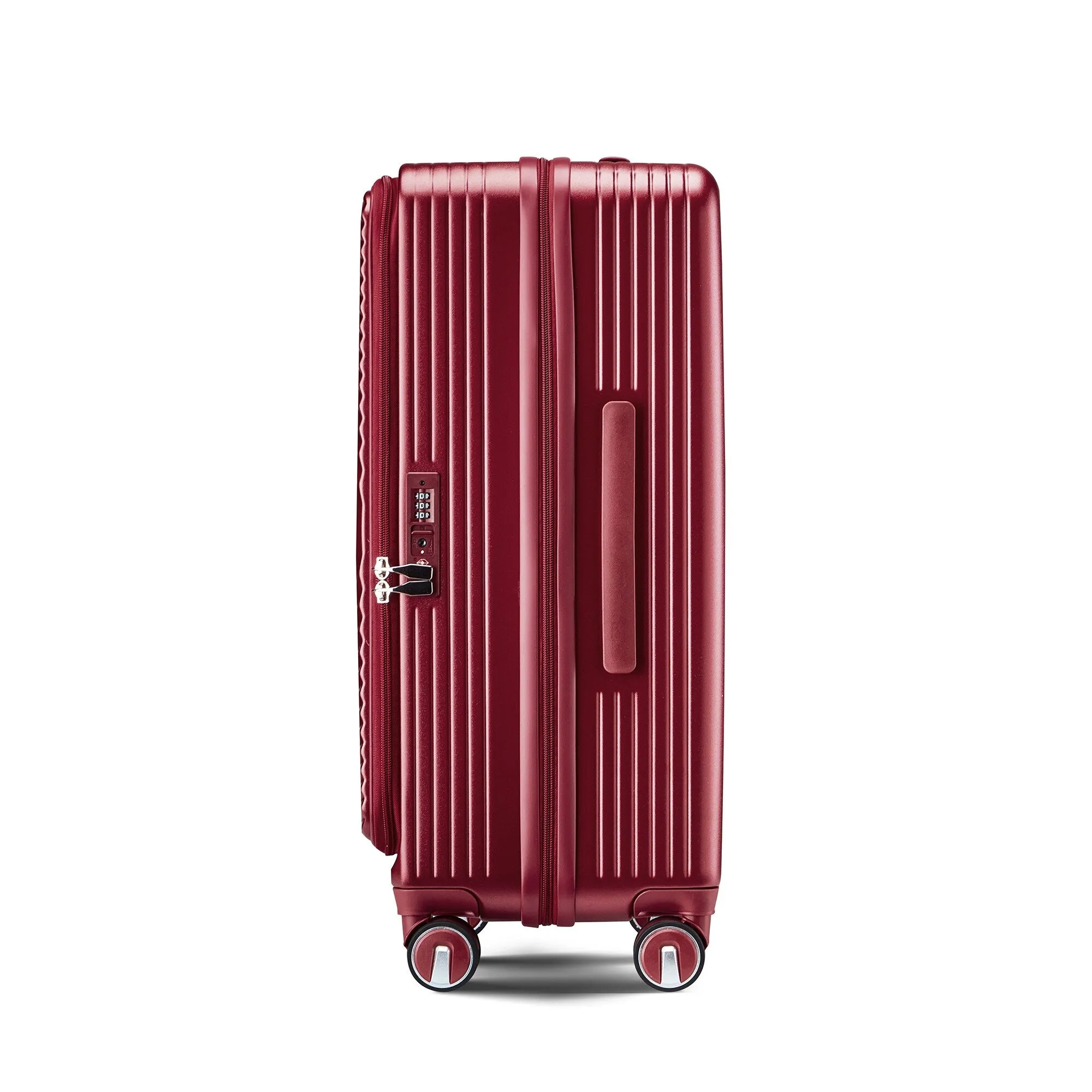 3 Piece (20/24/28) Expandable Luggage Sets with TSA Lock and Spinner Wheels, Hardsided Luggage with Front Pocket