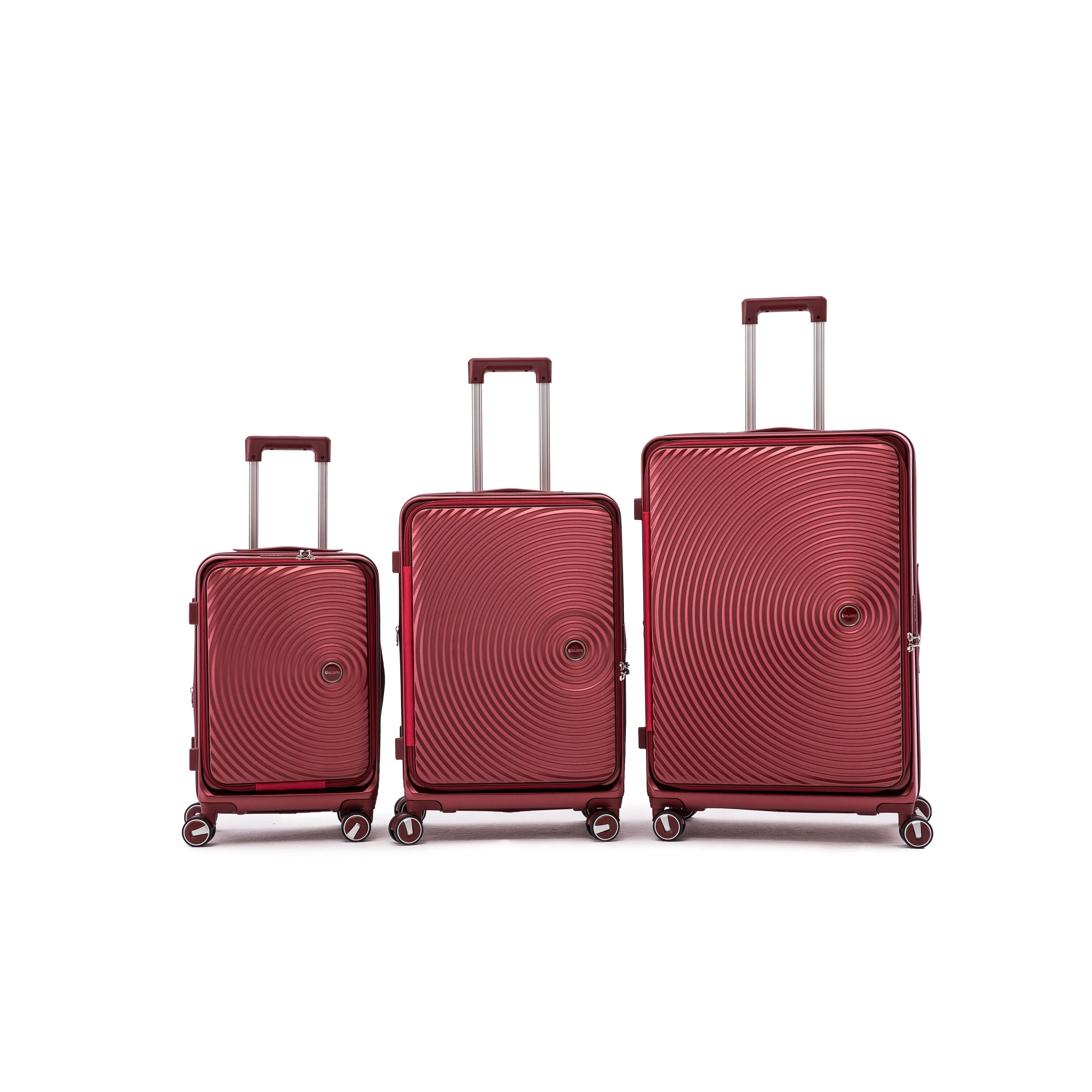 3 Piece (20/24/28) Expandable Luggage Sets with TSA Lock and Spinner Wheels, Hardsided Luggage with Front Pocket