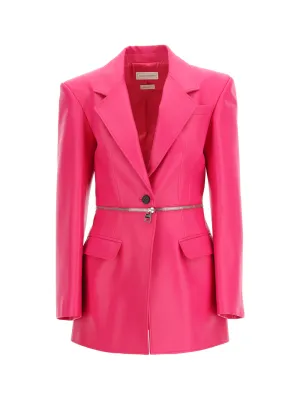 Alexander McQueen Zip Detailed Long-Sleeved Jacket