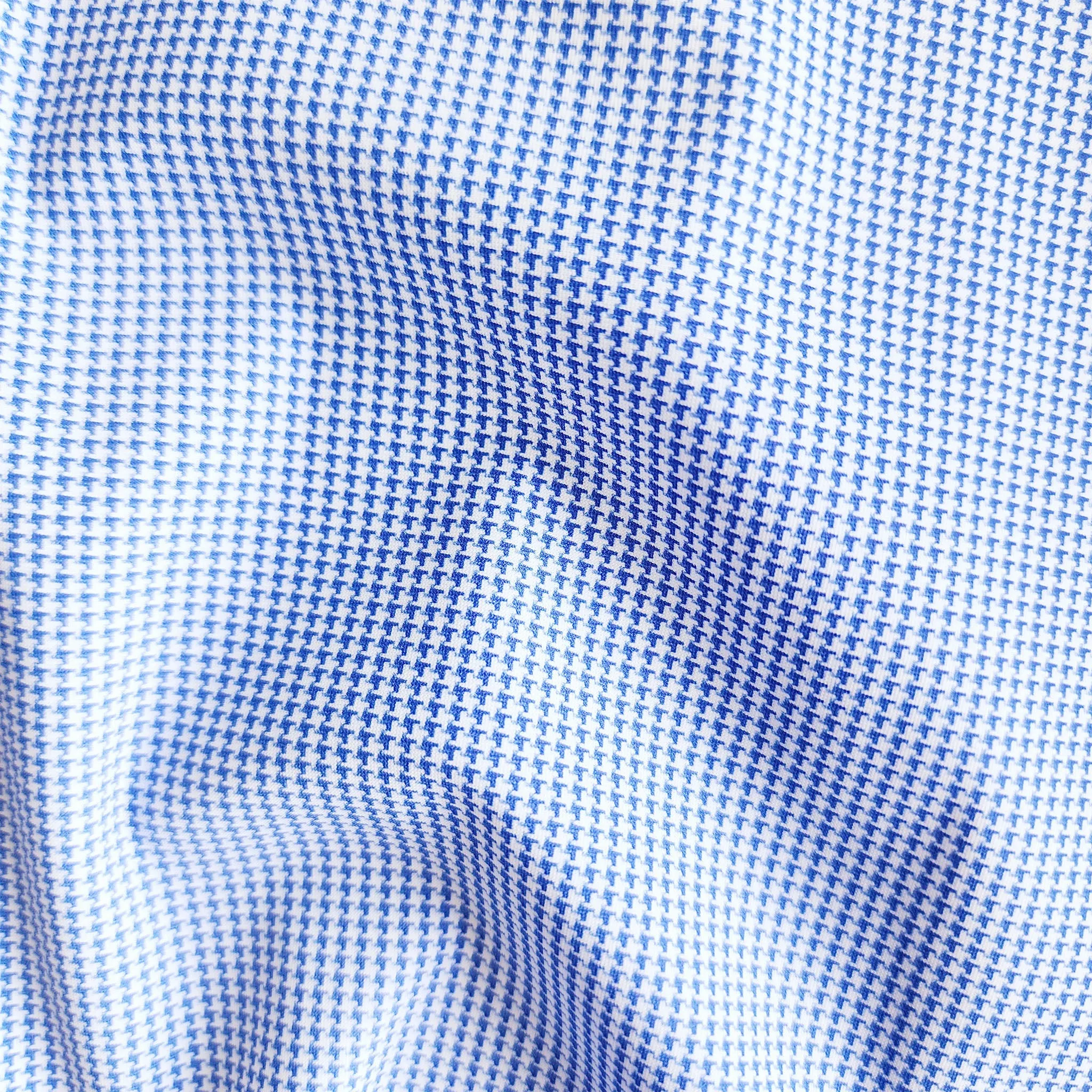 Apex Performance Dress Shirt Steel Blue Micro Grid