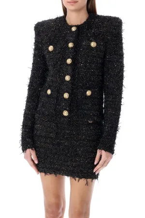 Balmain Button Detailed Tweed Jacket