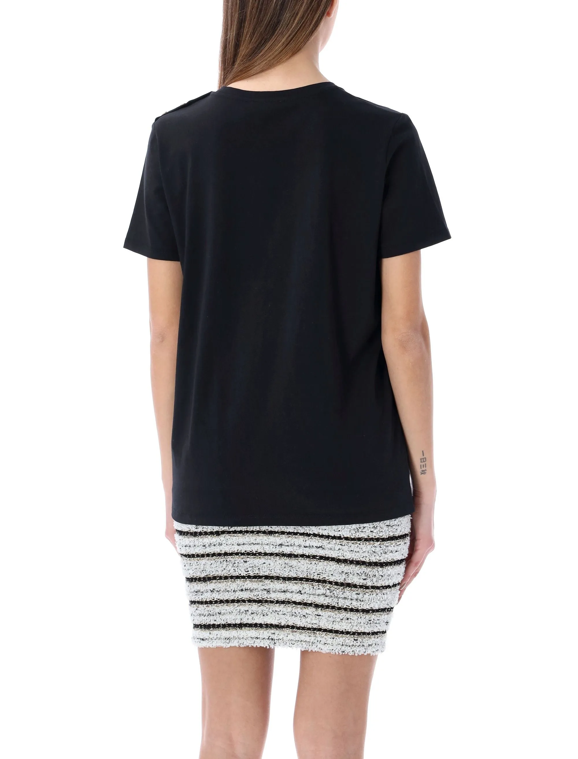 Balmain Logo Detailed Crewneck T-Shirt