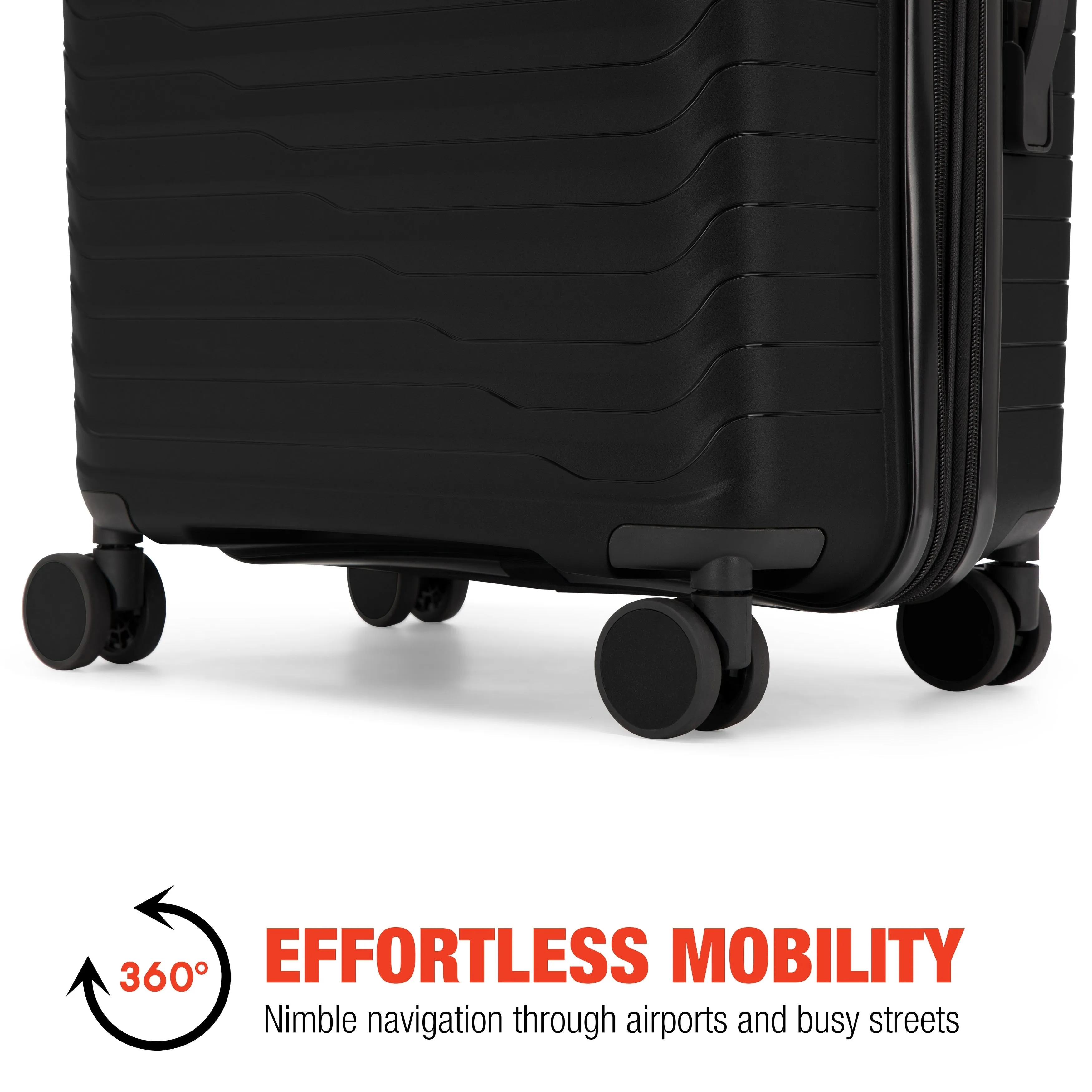 Bobcat Excavator 3-Piece Expandable Hardside Spinner Luggage Set