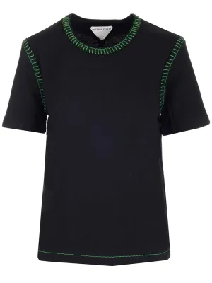 Bottega Veneta Stitch Detailed Crewneck T-Shirt