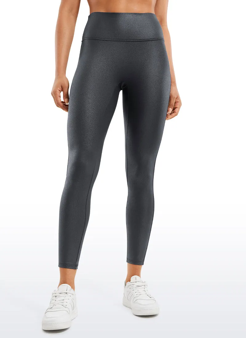 Butterluxe Matte Faux Leather No Front Seam Leggings 25''