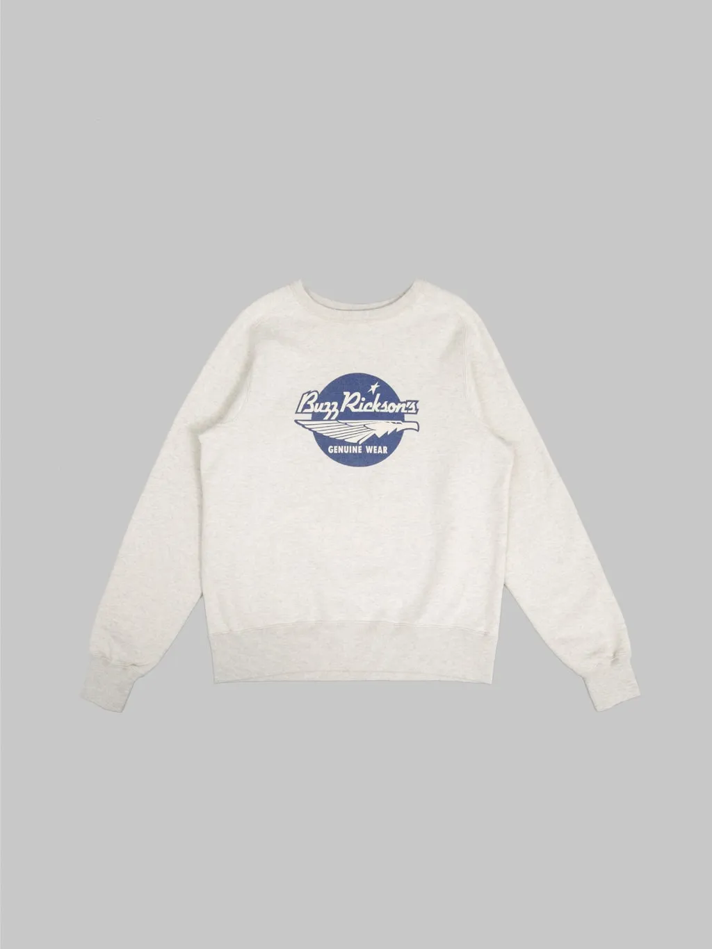 Buzz Rickson's BR69507 Freedom Sleeve Logo Sweatshirt Oatmeal