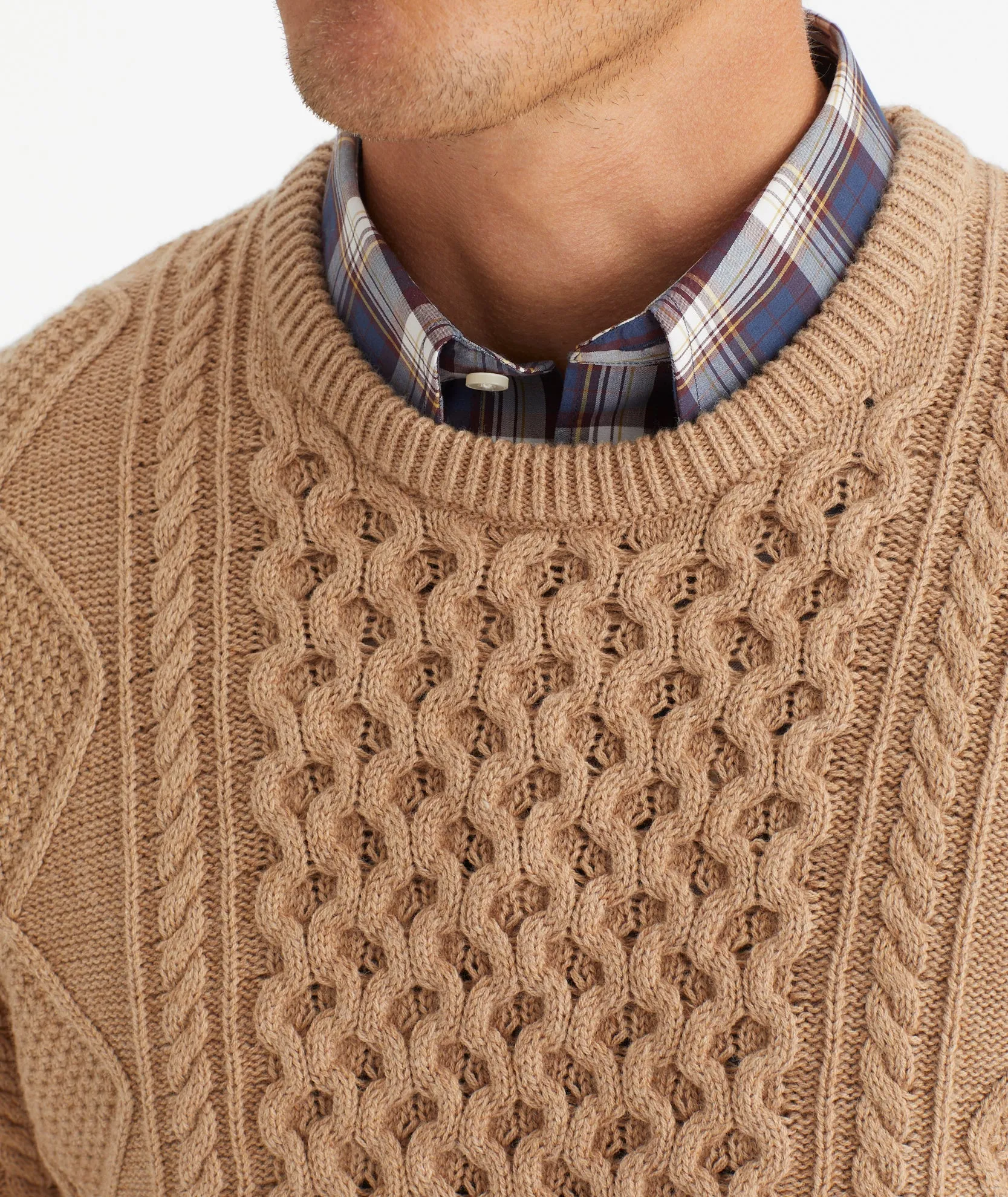 Cable Knit Crewneck Sweater - FINAL SALE