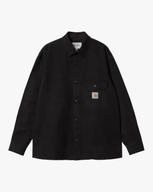 Carhartt WIP Reno Shirt Jacket - Black Garment Dyed