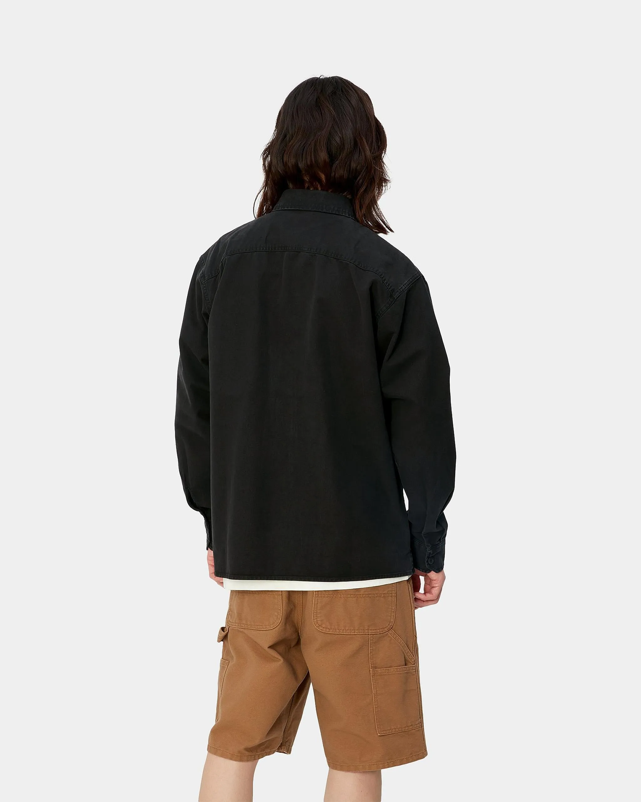 Carhartt WIP Reno Shirt Jacket - Black Garment Dyed