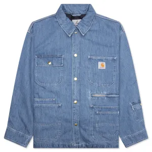 Carhartt WIP x Invincible Denim Chore Coat Max - Blue