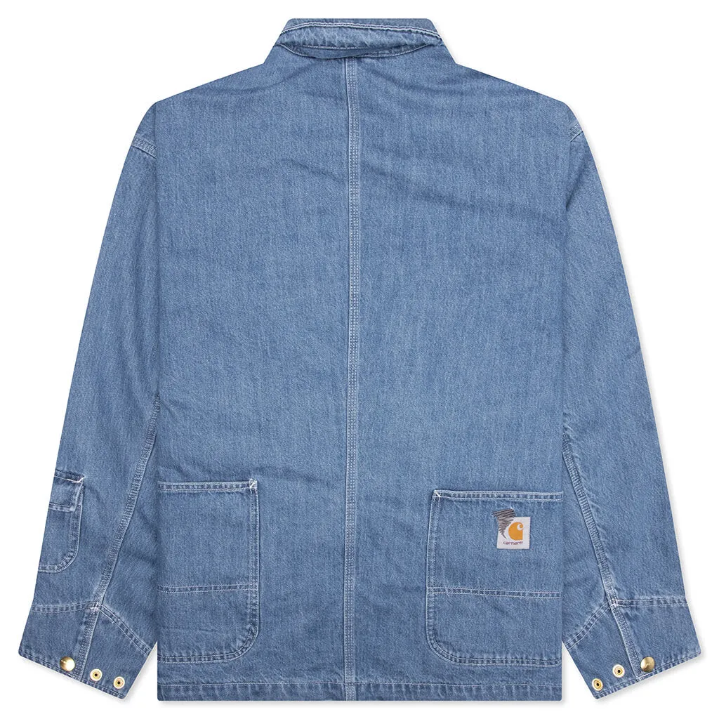 Carhartt WIP x Invincible Denim Chore Coat Max - Blue