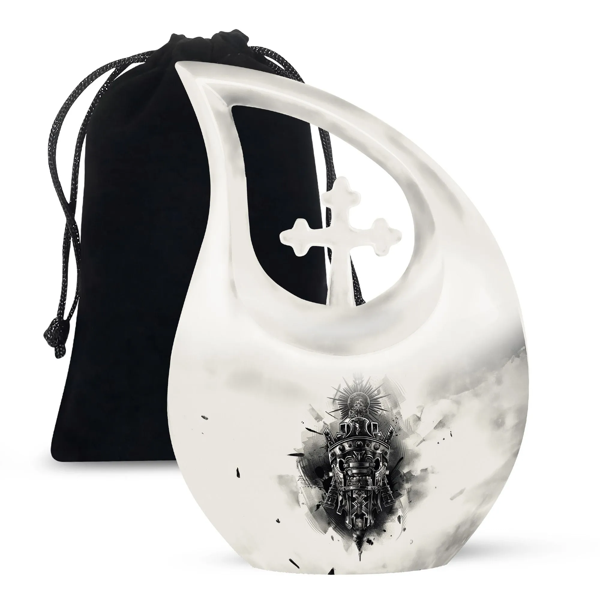 Catholic Cremation Urn - Memorial Cremation Urn For Ashes