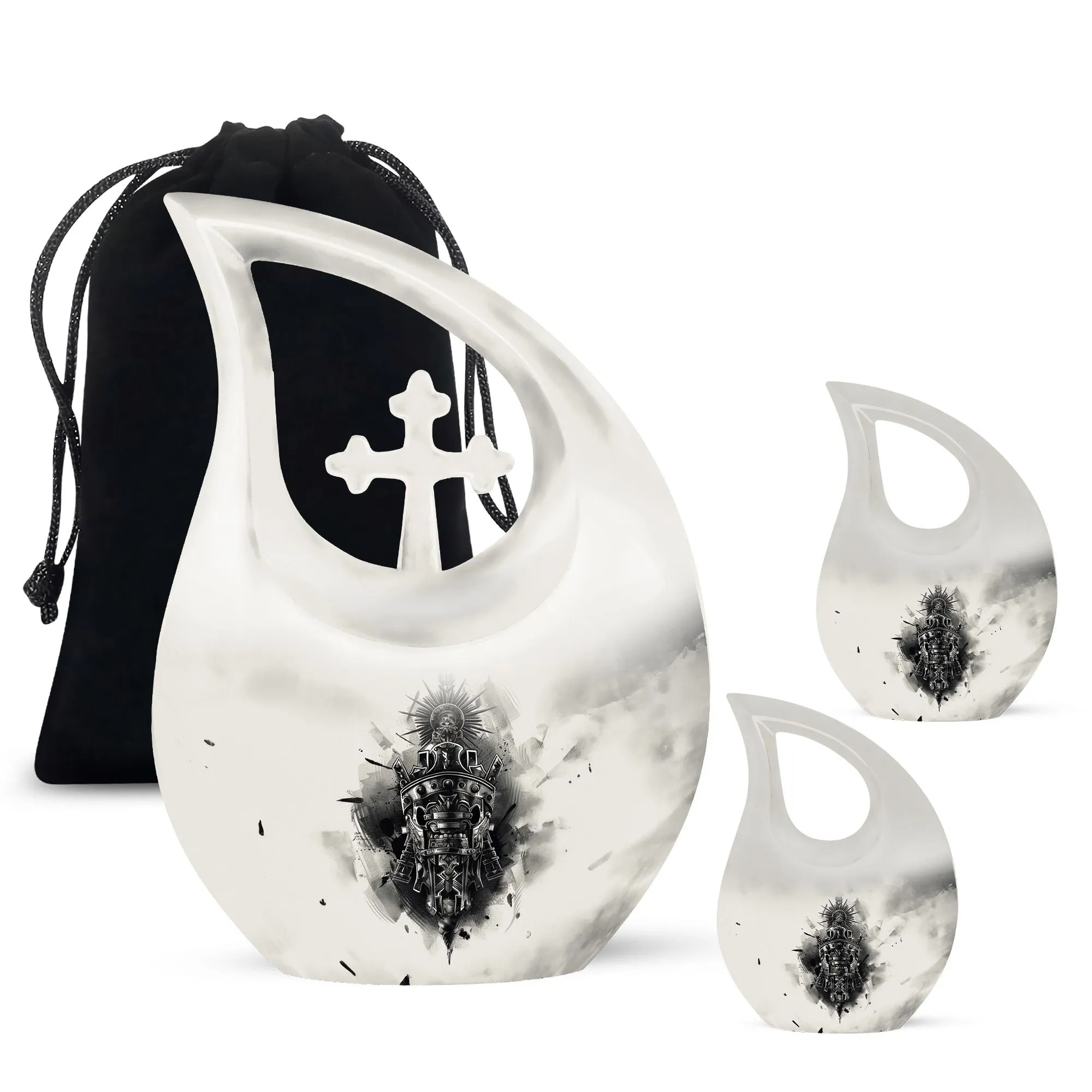 Catholic Cremation Urn - Memorial Cremation Urn For Ashes