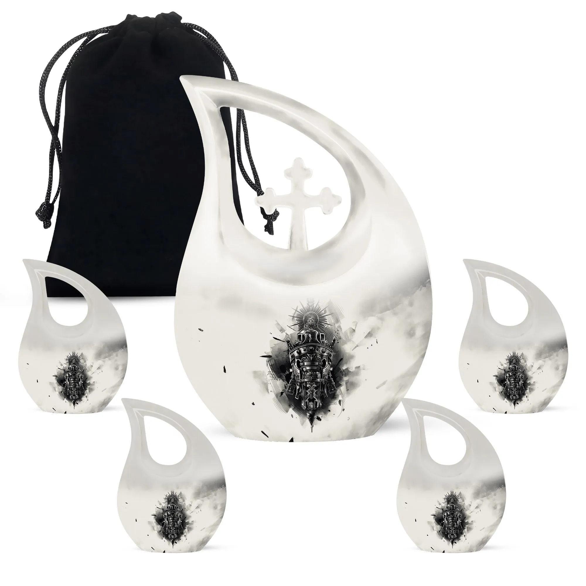 Catholic Cremation Urn - Memorial Cremation Urn For Ashes