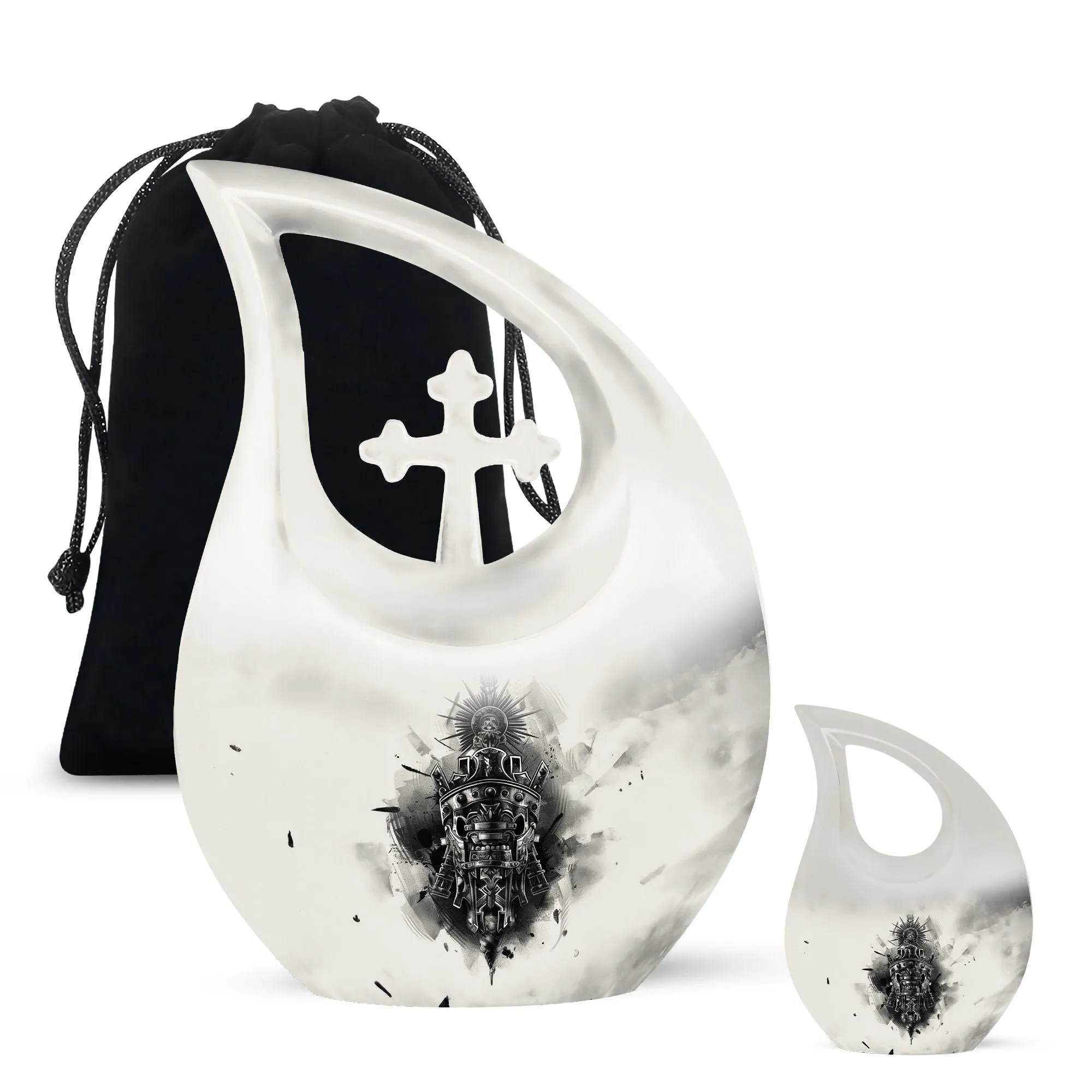 Catholic Cremation Urn - Memorial Cremation Urn For Ashes