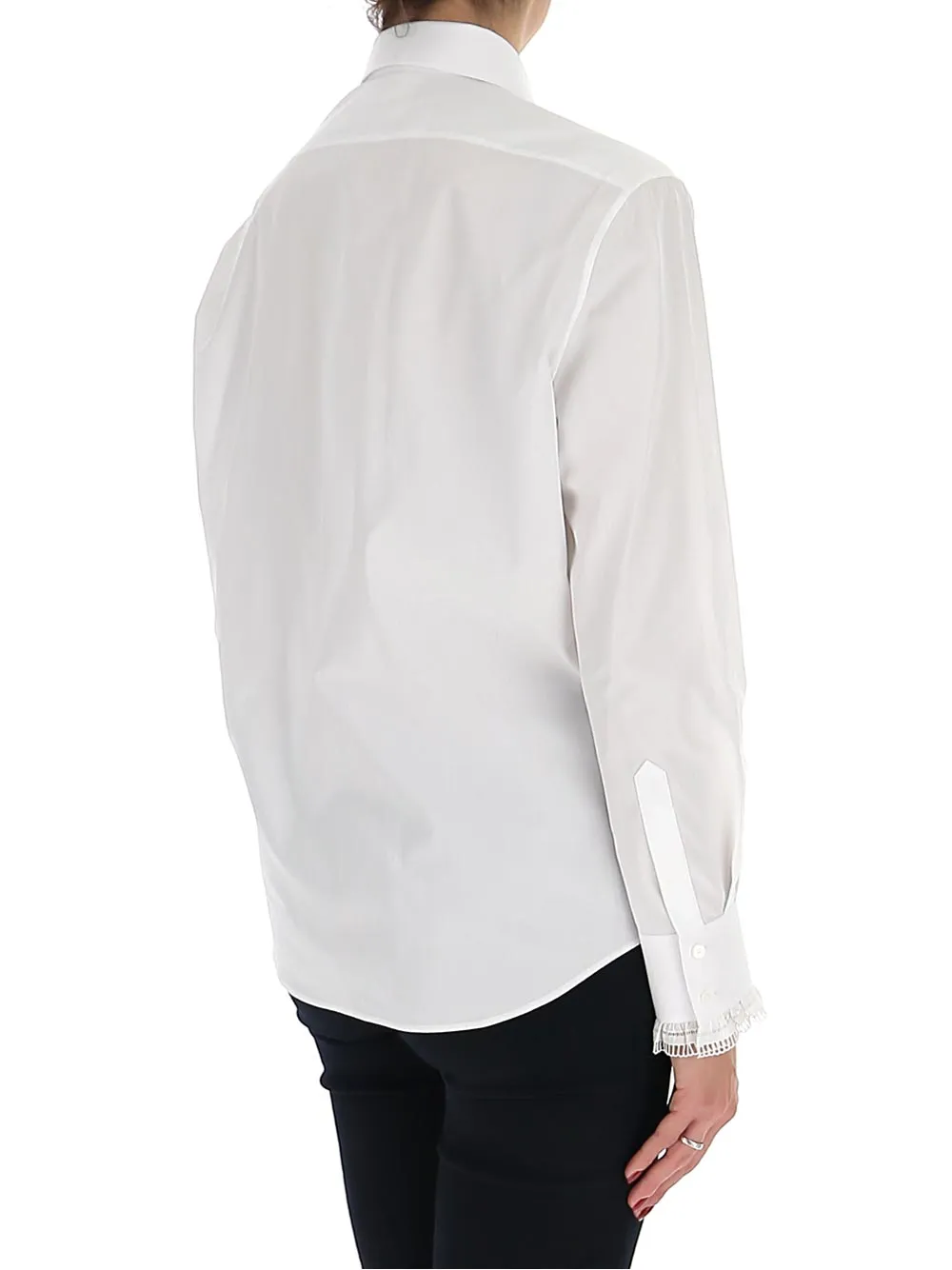 Celine Embroidered Frill Detailed Shirt