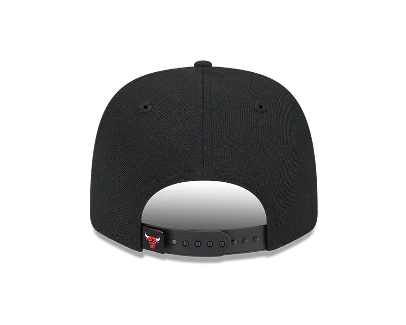 Chicago Bulls New Era Black 9SEVENTY Adjustable Hat