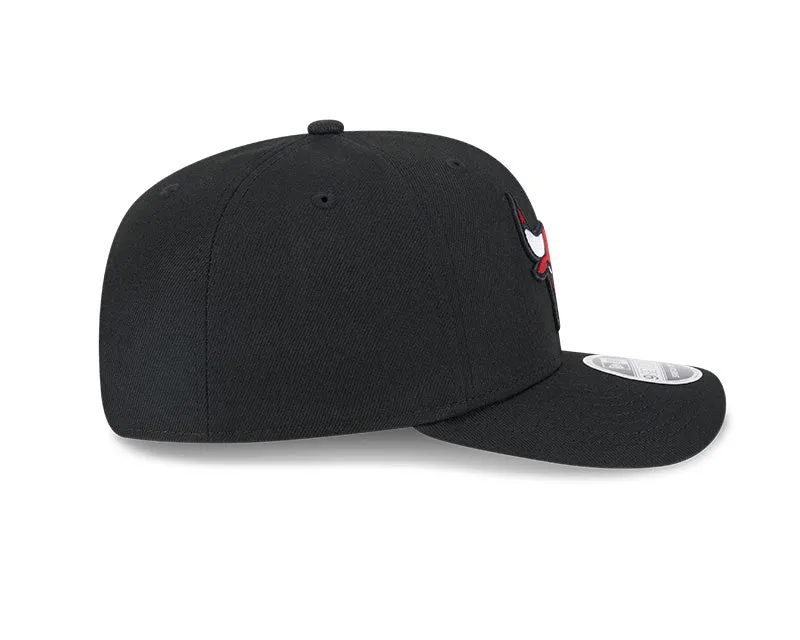 Chicago Bulls New Era Black 9SEVENTY Adjustable Hat
