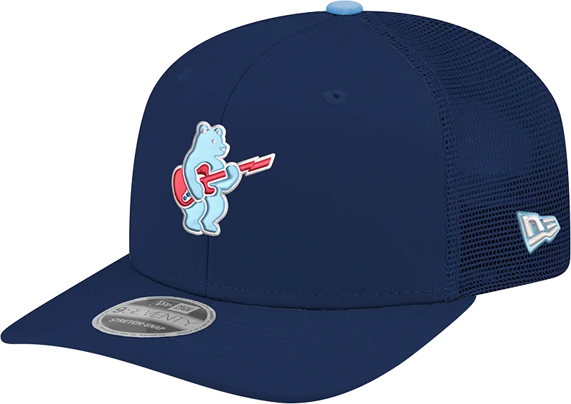 Chicago Cubs New Era Sky Guitar Bear Navy Alternate 2 9SEVENTY Trucker Hat