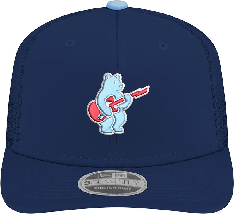 Chicago Cubs New Era Sky Guitar Bear Navy Alternate 2 9SEVENTY Trucker Hat