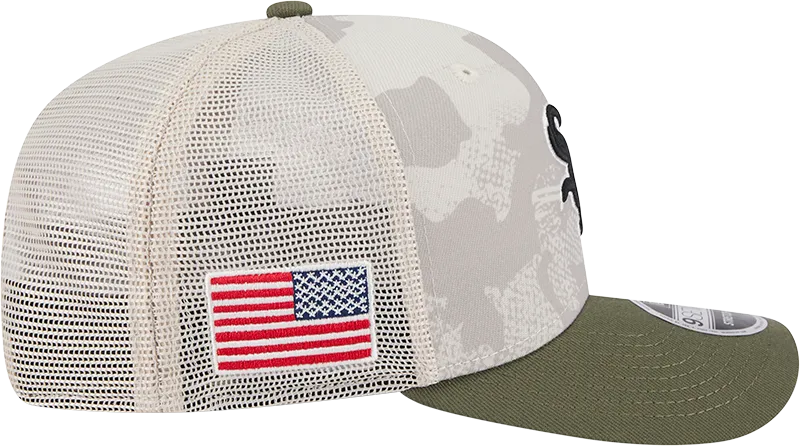 Chicago White Sox New Era Camo 2025 Armed Forces Day 9SEVENTY Trucker Hat
