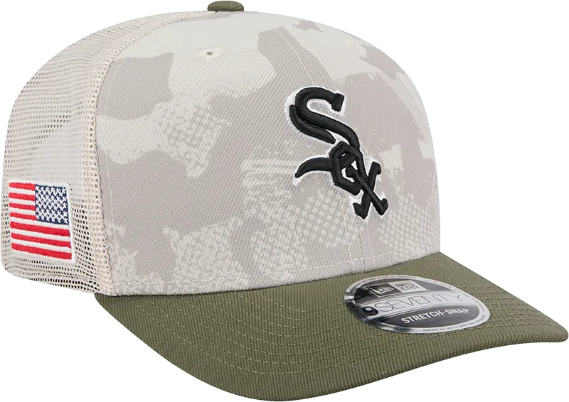 Chicago White Sox New Era Camo 2025 Armed Forces Day 9SEVENTY Trucker Hat