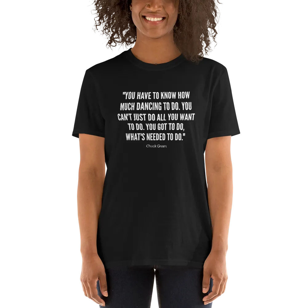 Chuck Green Quote - Short-Sleeve Unisex T-Shirt