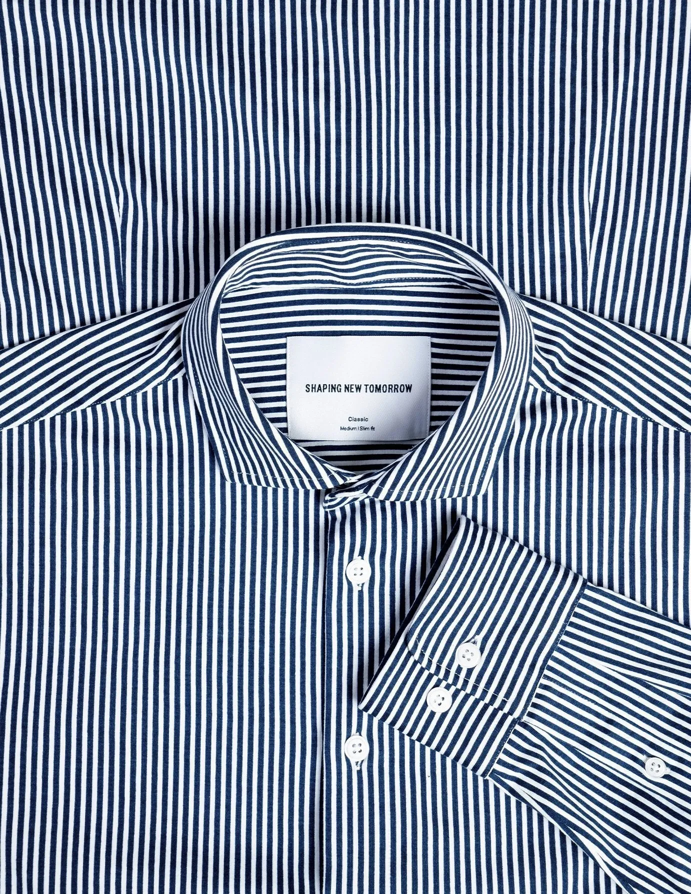 Classic Shirt Navy Stripes Regular