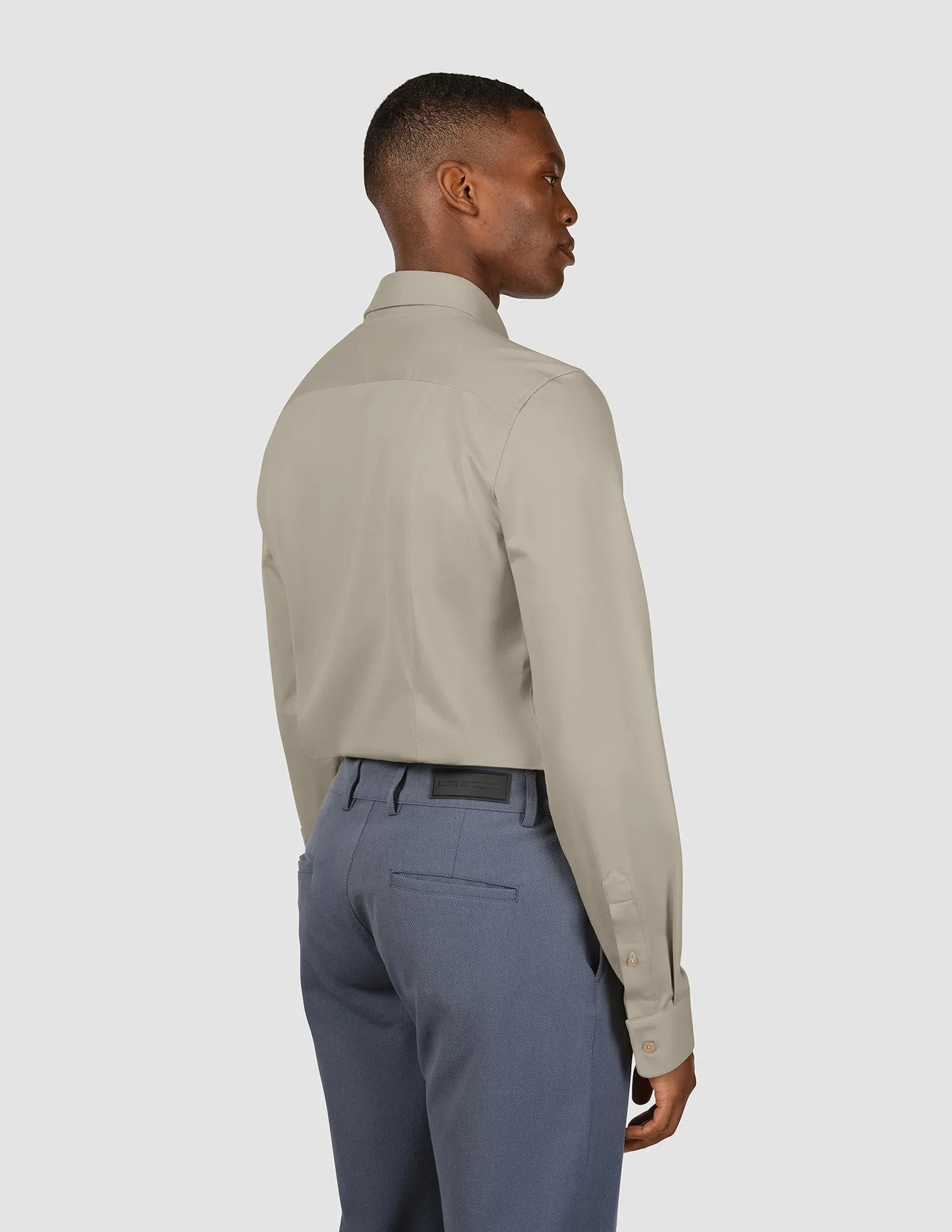 Classic Shirt Stone Beige Slim