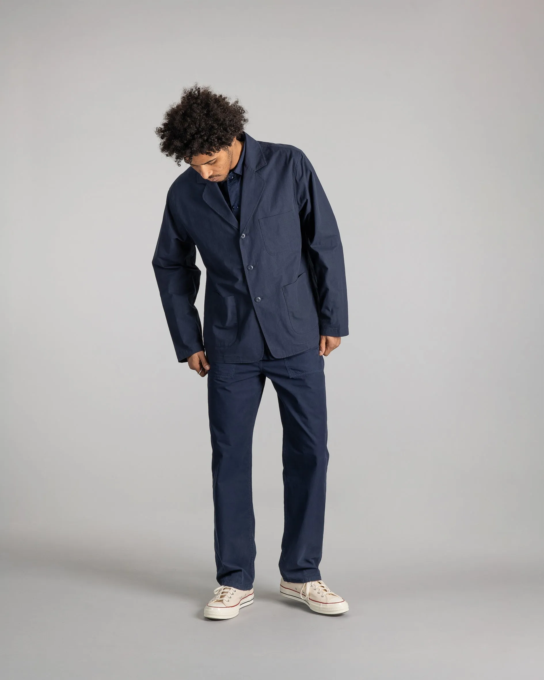 Coverall Jacket (Navy Poplin)