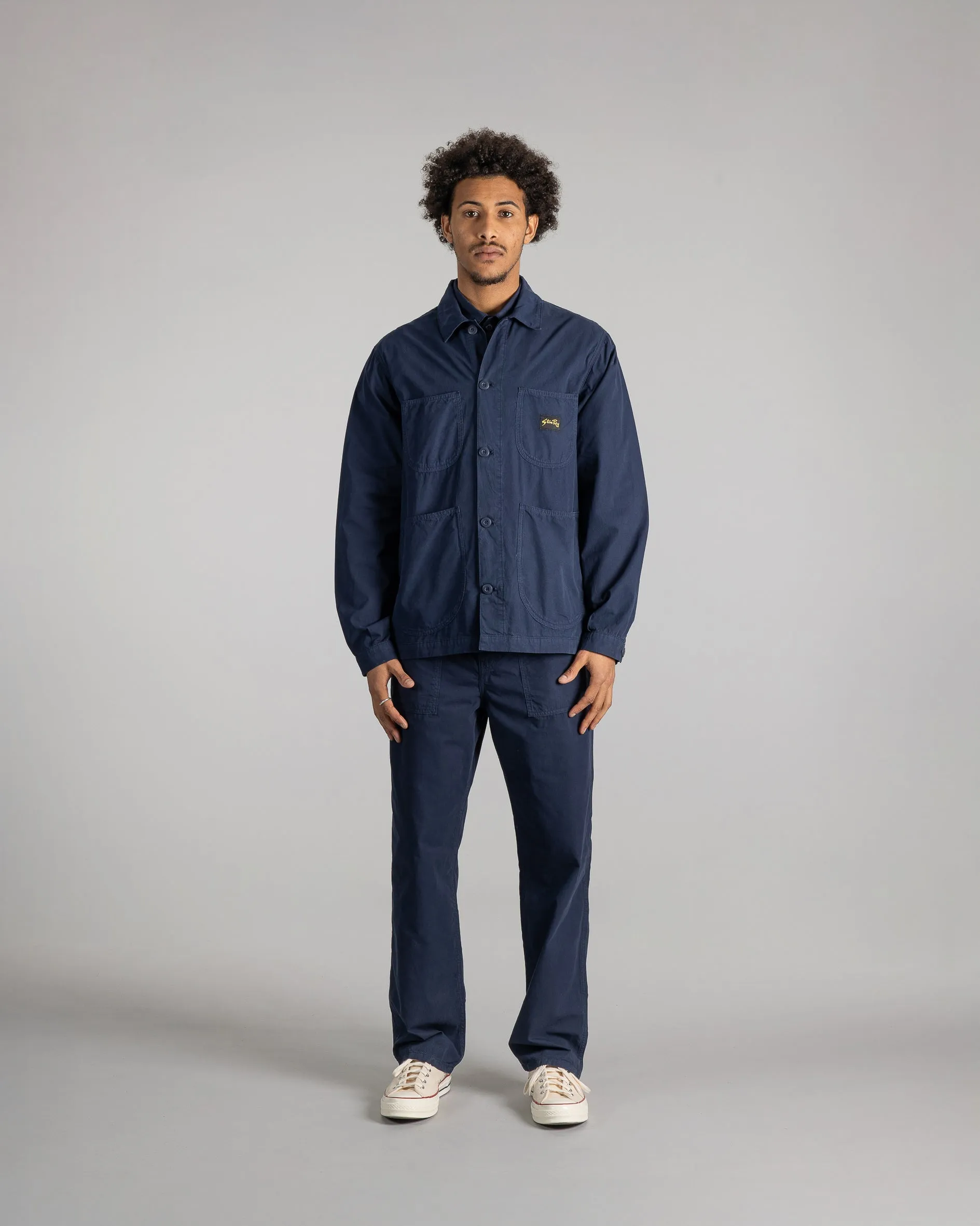 Coverall Jacket (Navy Poplin)