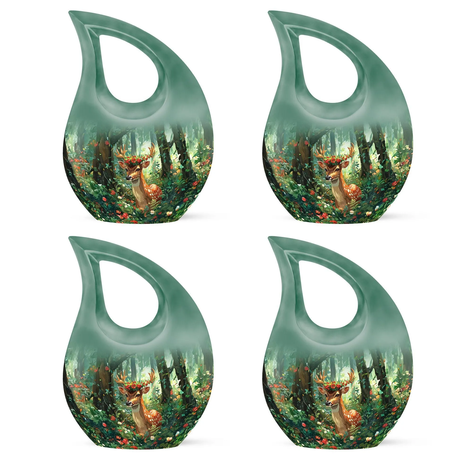 Deer Memorial Urn, Containers Urn For Cremated Ashes