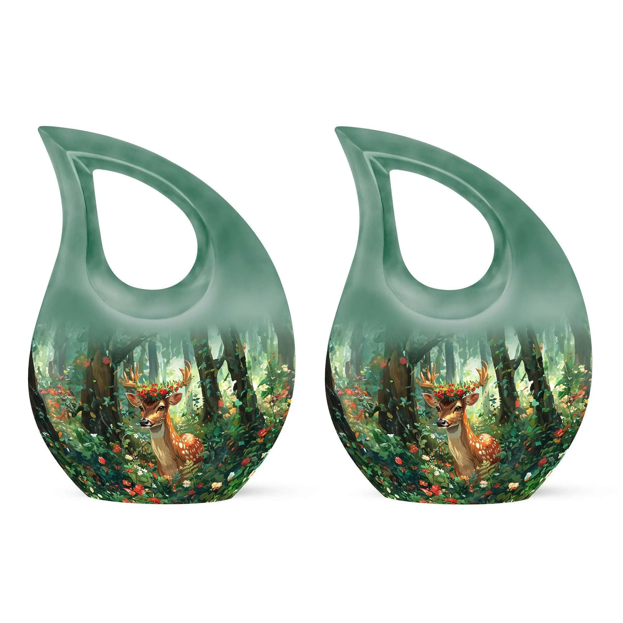 Deer Memorial Urn, Containers Urn For Cremated Ashes