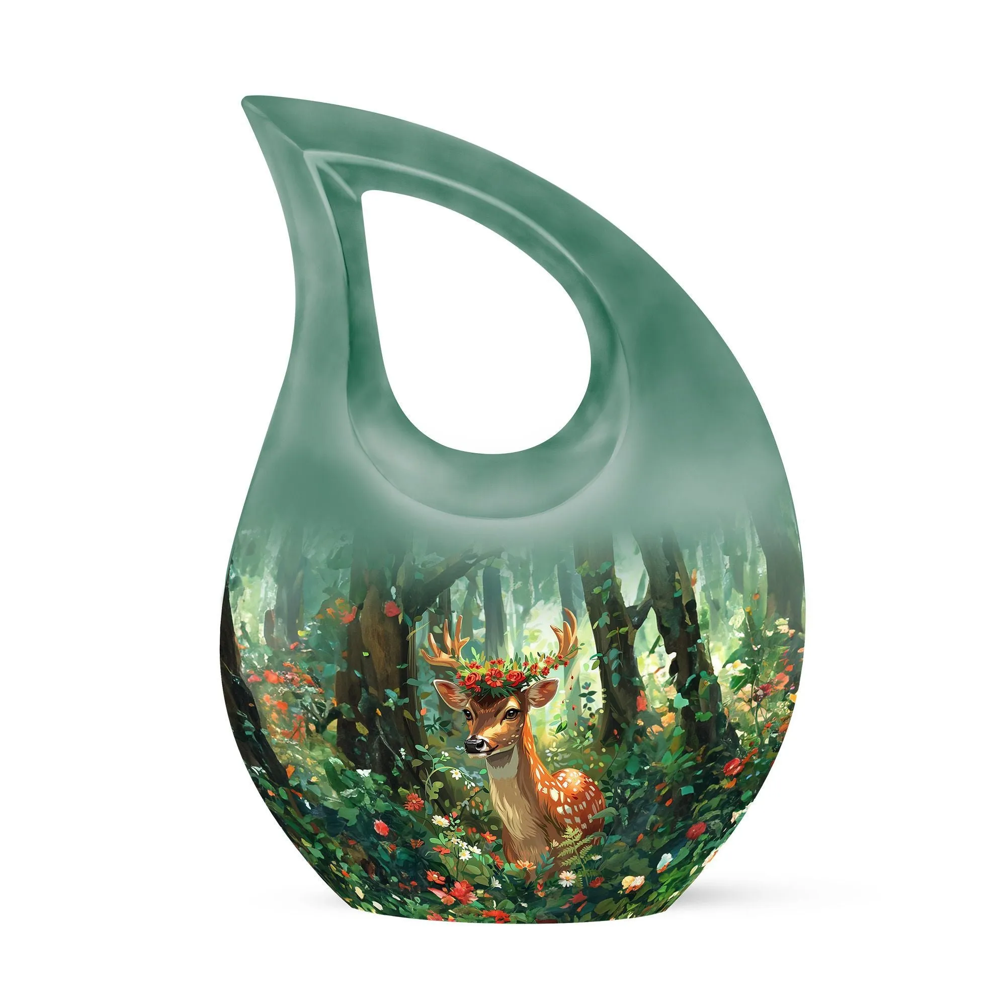 Deer Memorial Urn, Containers Urn For Cremated Ashes