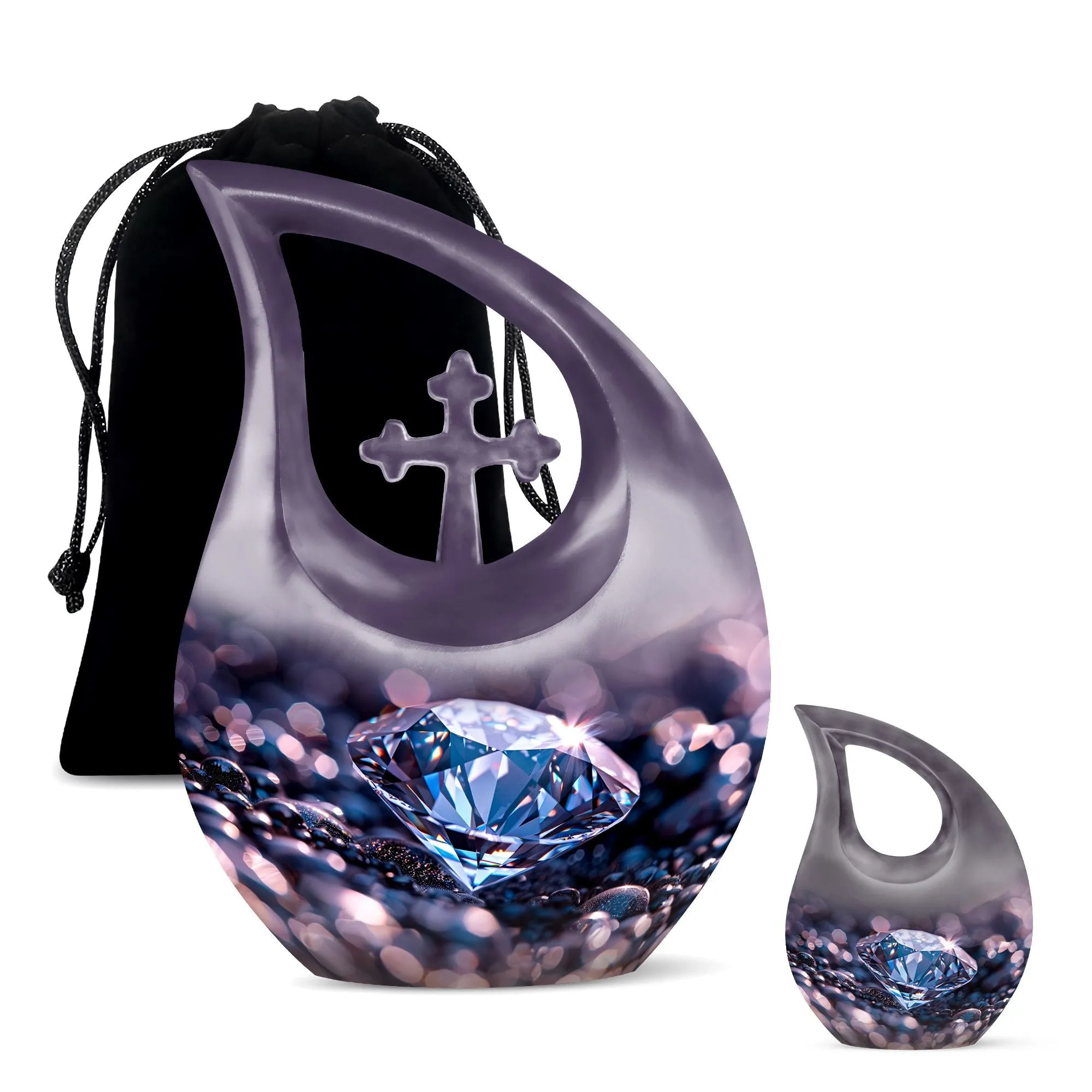 Diamond Radiance - Memorial Urn for Cherished Memories