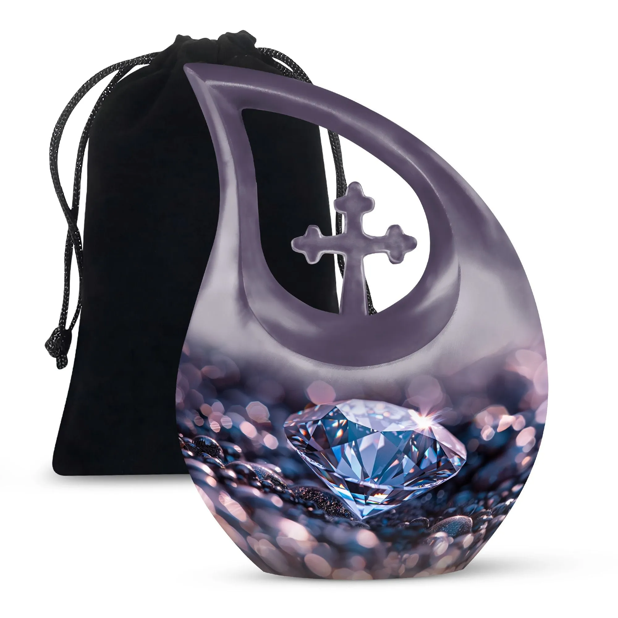 Diamond Radiance - Memorial Urn for Cherished Memories