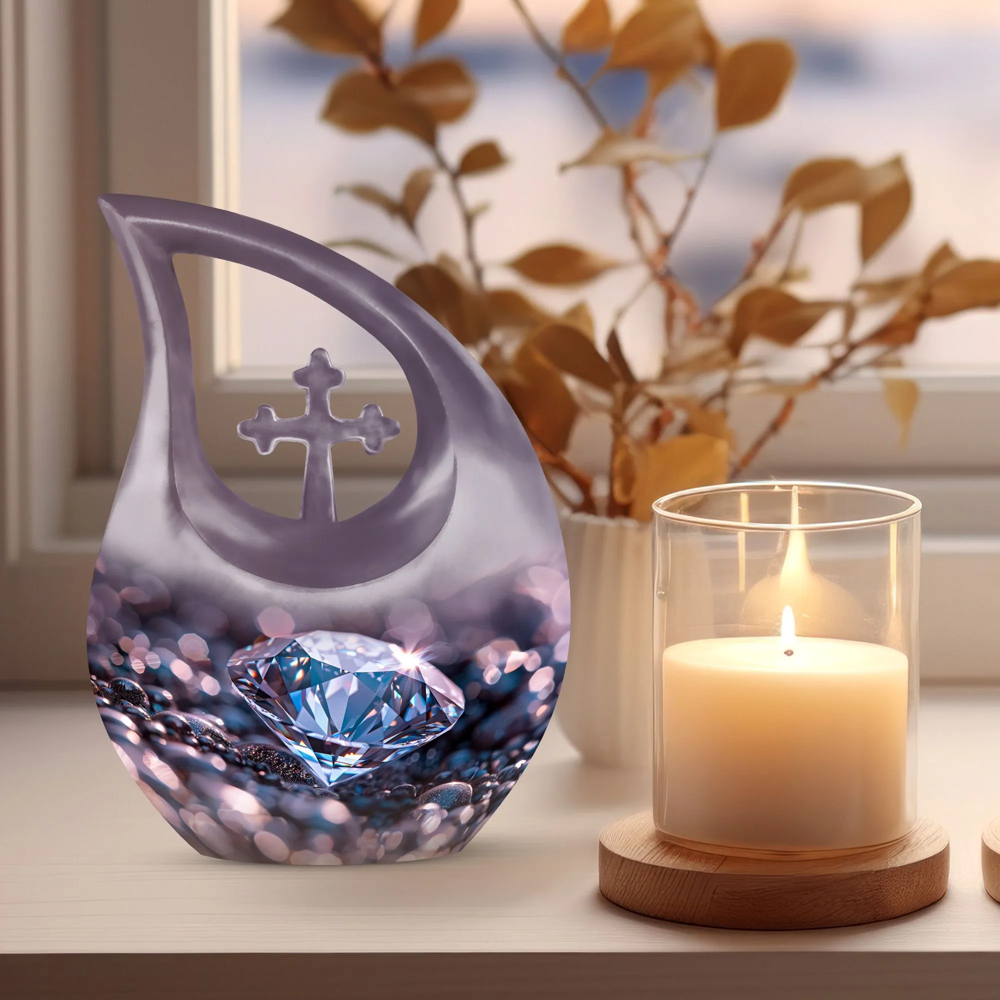 Diamond Radiance - Memorial Urn for Cherished Memories