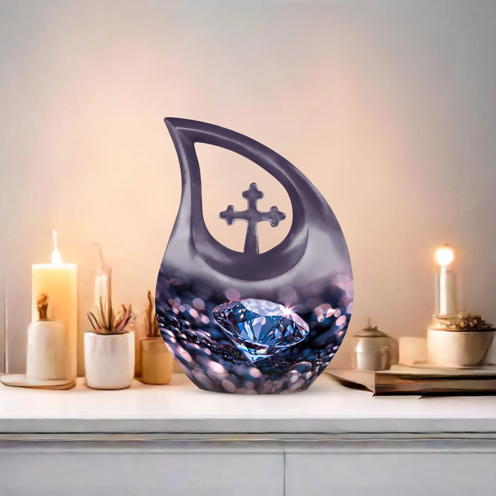 Diamond Radiance - Memorial Urn for Cherished Memories