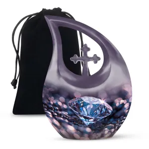 Diamond Radiance - Memorial Urn for Cherished Memories