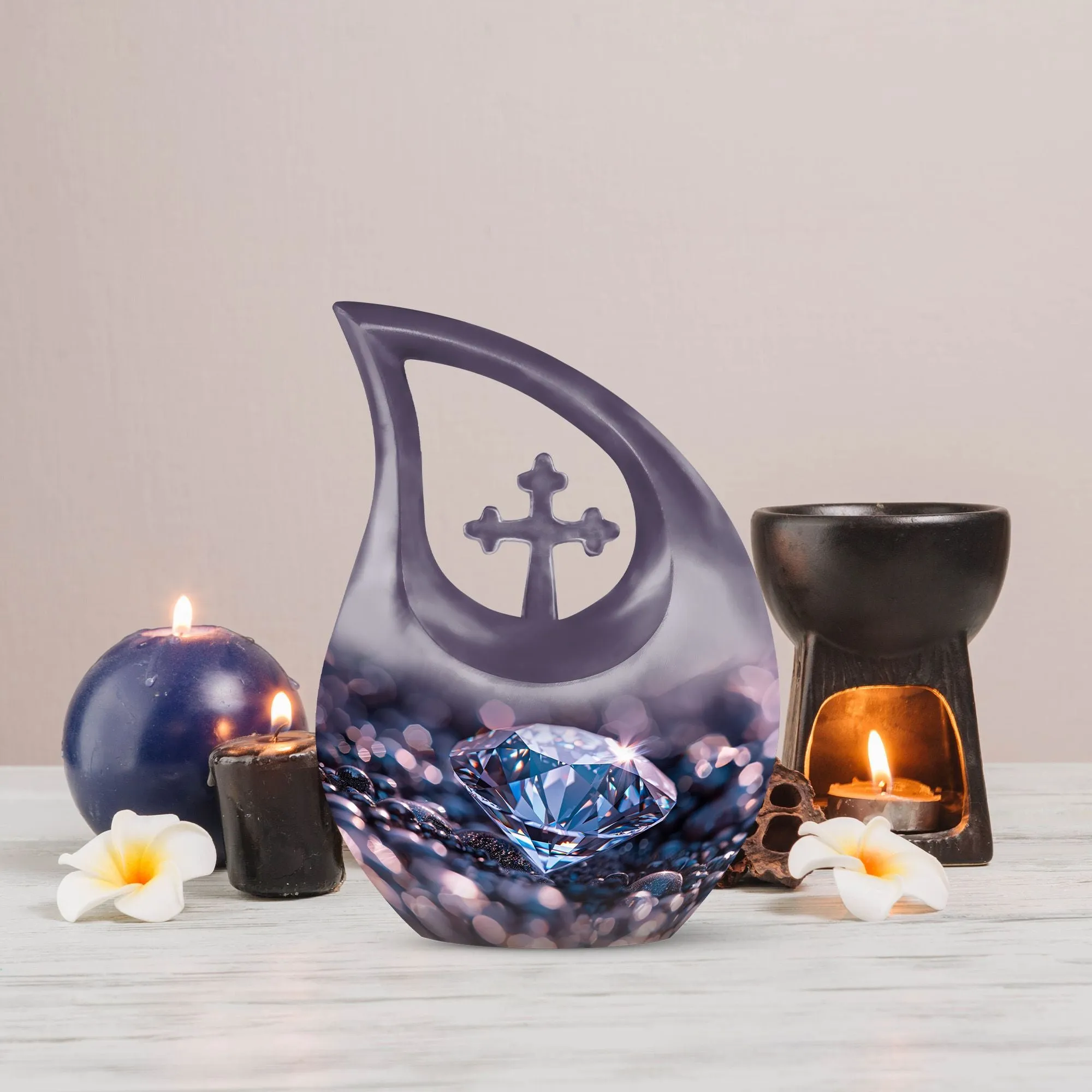 Diamond Radiance - Memorial Urn for Cherished Memories