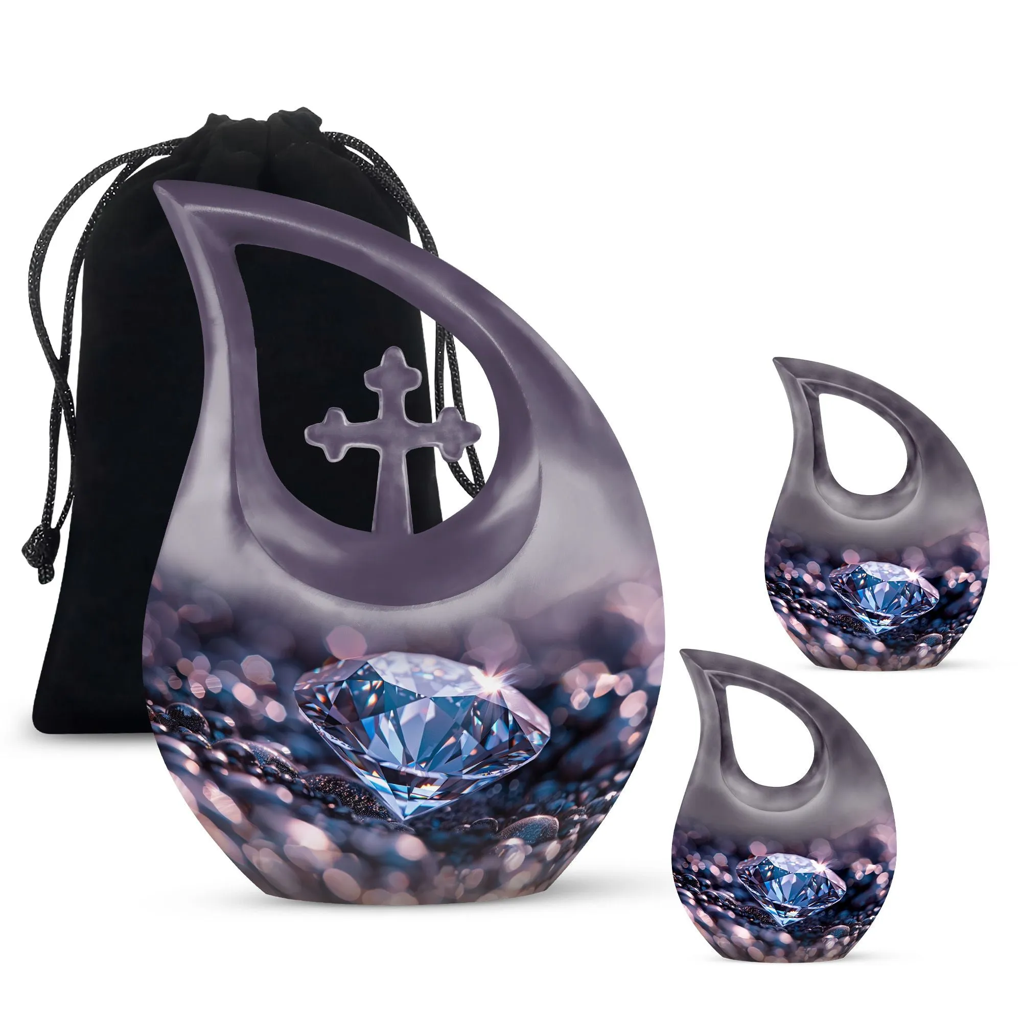 Diamond Radiance - Memorial Urn for Cherished Memories