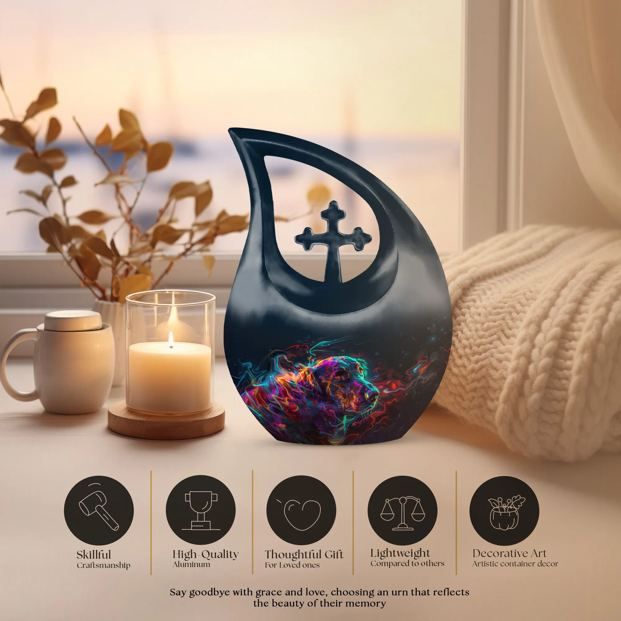 Dog Aura Urn: Containers For Ashes After Cremation