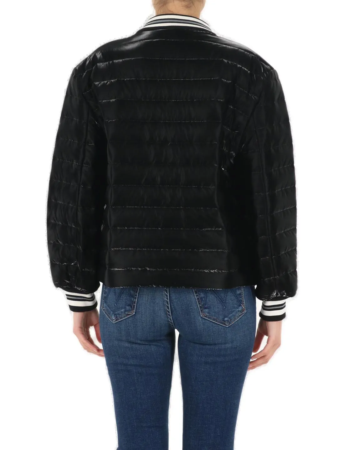 Dolce & Gabbana Houndstooth Detailed Quilted Jacket